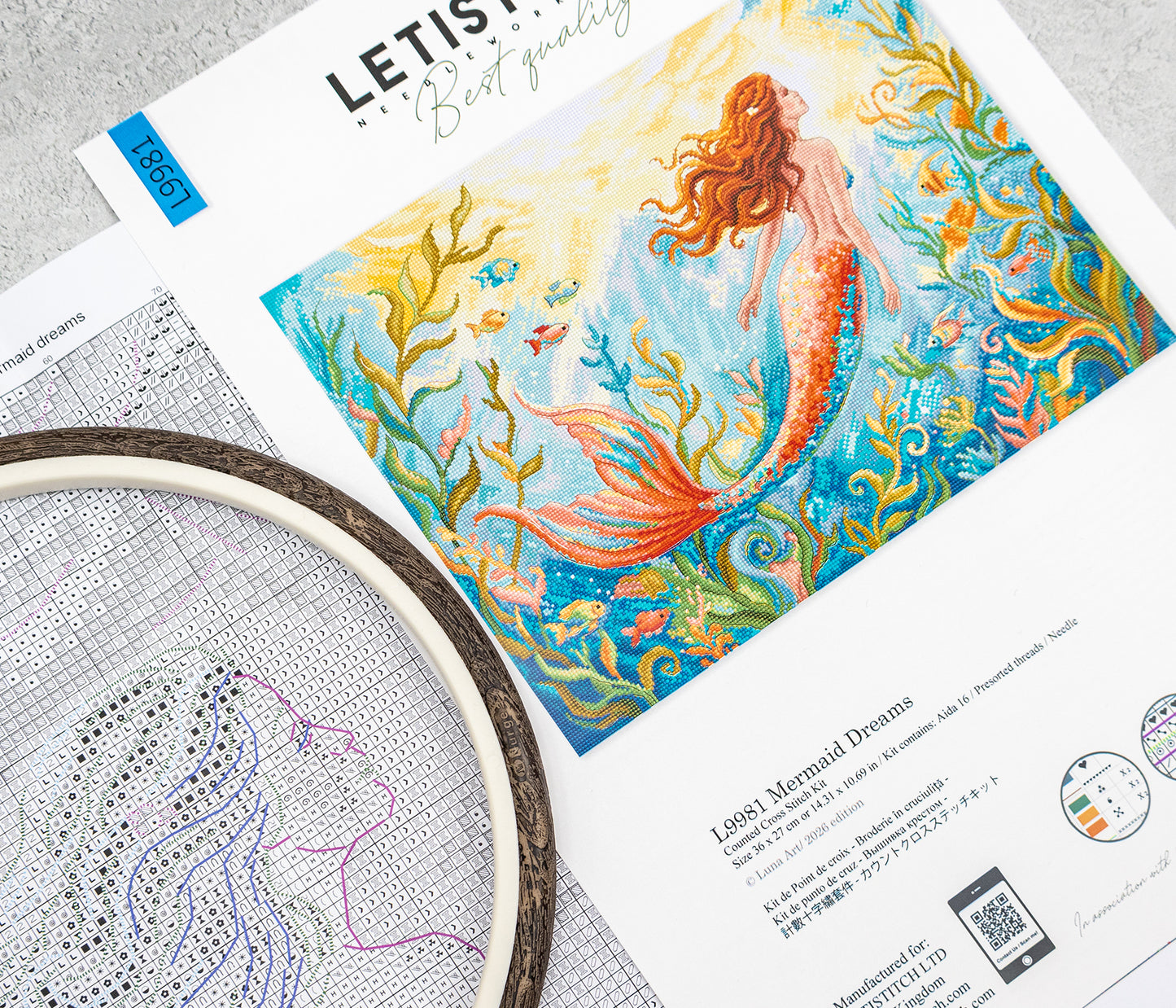 L9981 Mermaid Dreams Cross Stitch Kit