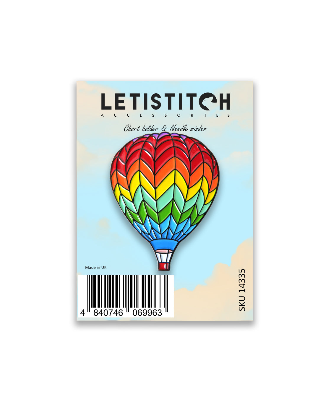Letistitch Air balloon Chart Holder & Needle Minder 14335