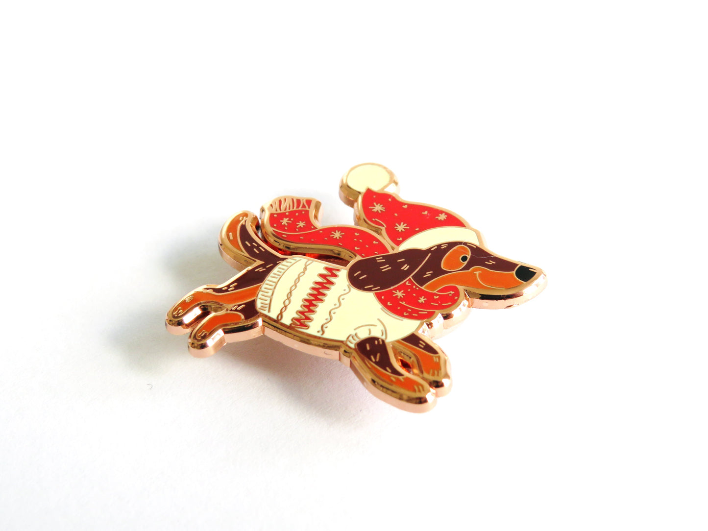 Letistitch Magnetic Needleminder – “Santa Dachshund” SKU 14373