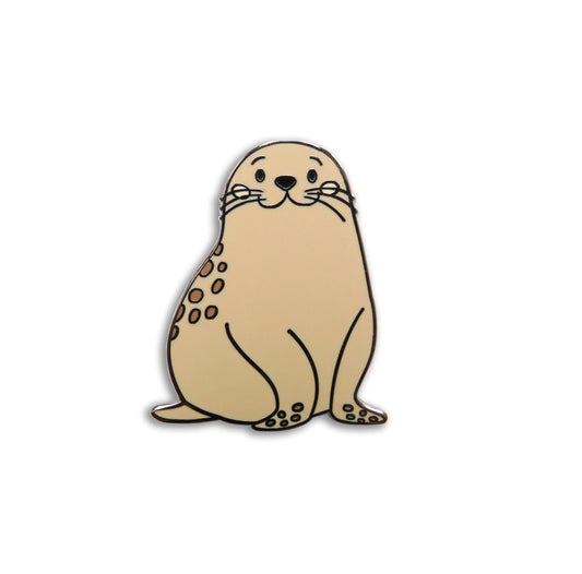 Magnetic needleminder of a seal on a white background