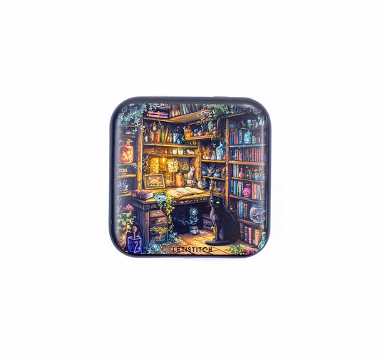 Tin Box for Needles – “Charmed Library” SKU 25632
