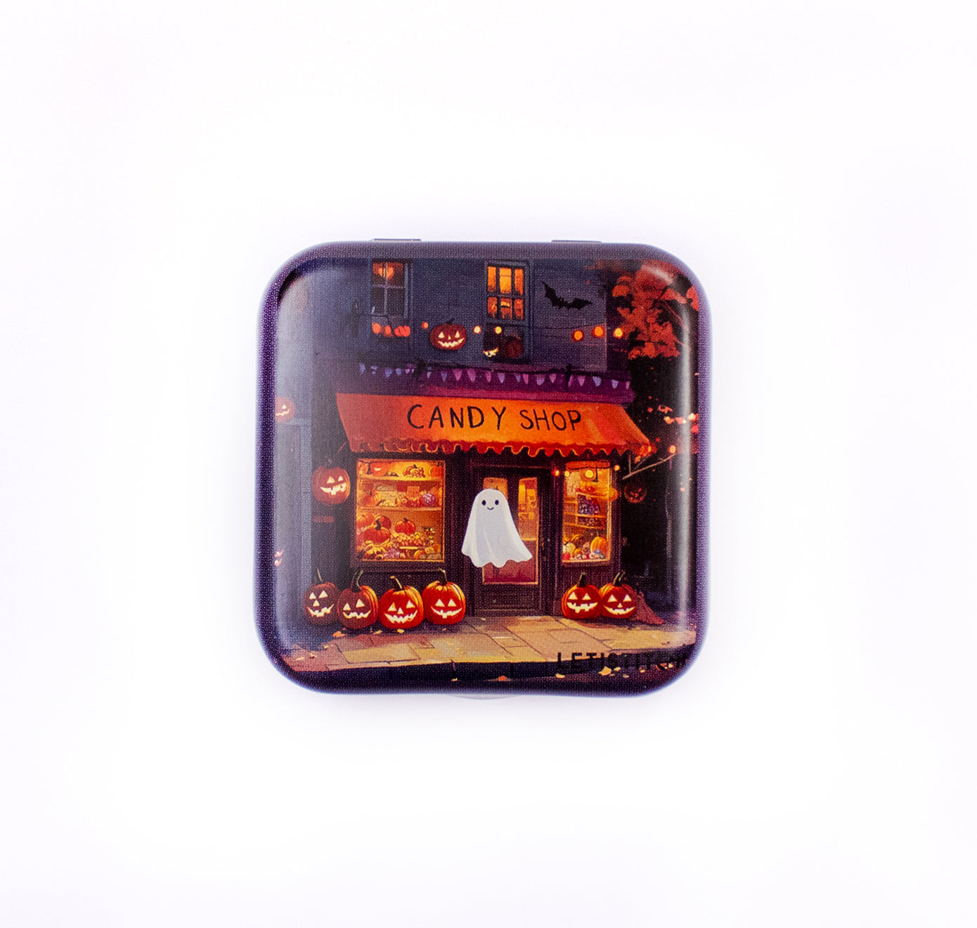 Tin Box for Needles – “Pumpkin Lane” SKU 25634