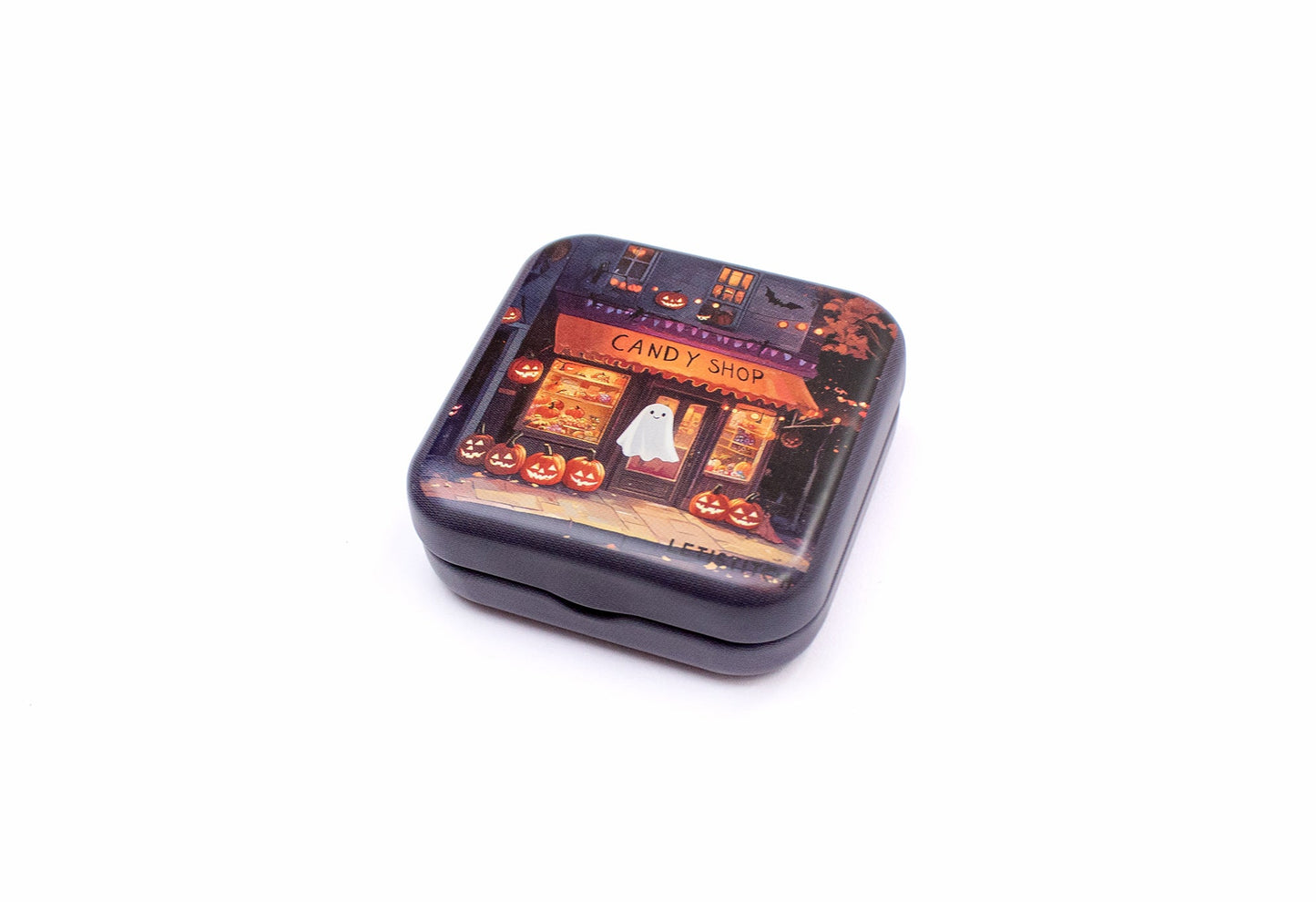 Tin Box for Needles – “Pumpkin Lane” SKU 25634
