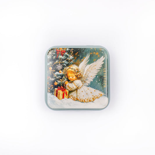 Tin Box for Needles – “Christmas Angel” SKU 25636