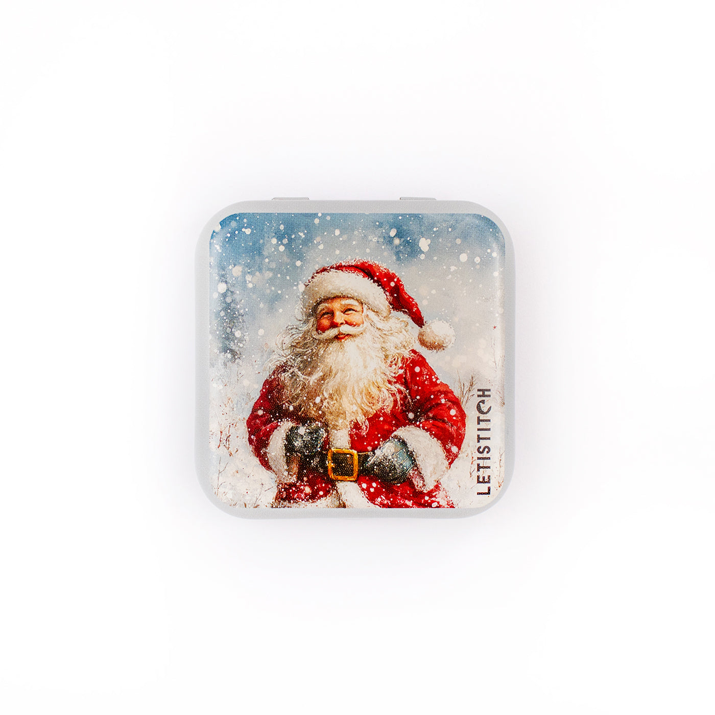 Tin Box for Needles – “Santa” SKU 25637