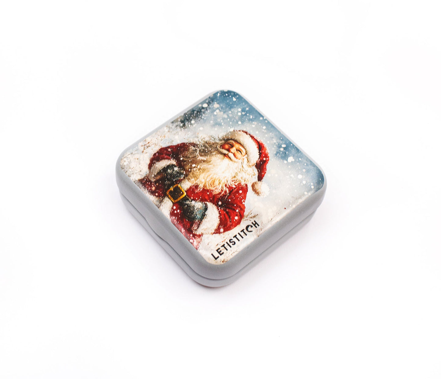 Tin Box for Needles – “Santa” SKU 25637