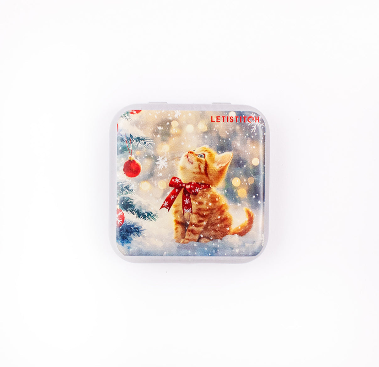 Tin Box for Needles – “Merry Meow” SKU 25638