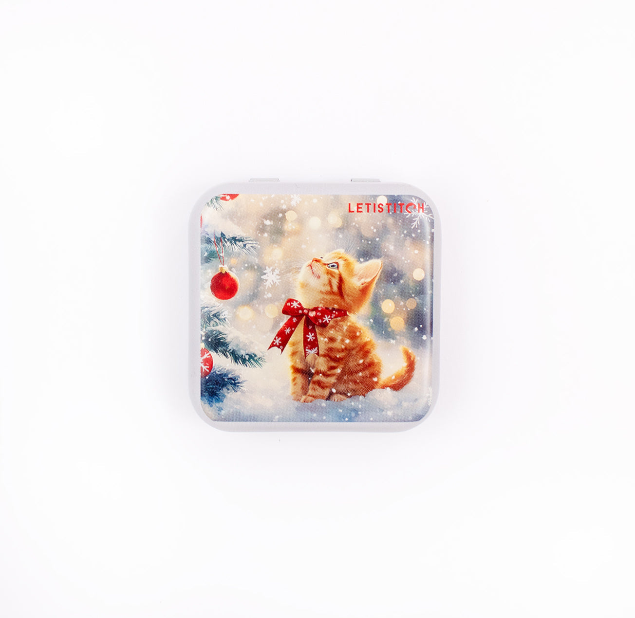 Tin Box for Needles – “Merry Meow” SKU 25638