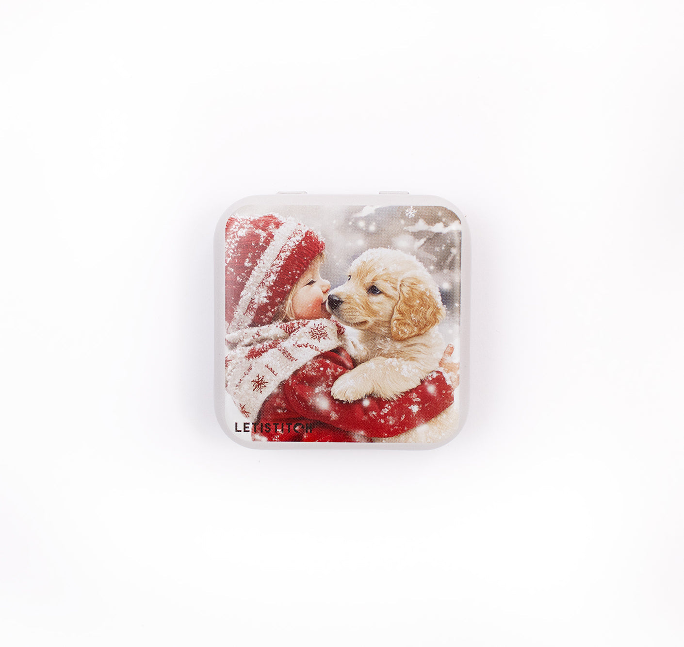 Tin Box for Needles – “Puppy Love” SKU 25639