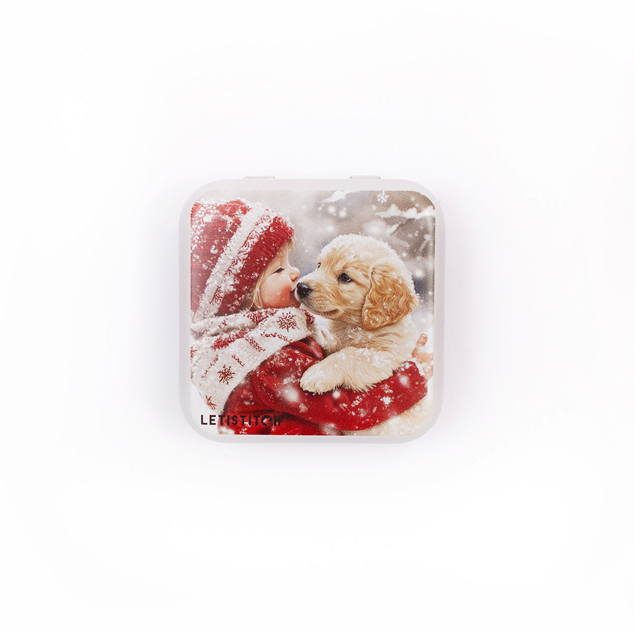 Tin Box for Needles – “Puppy Love” SKU 25639