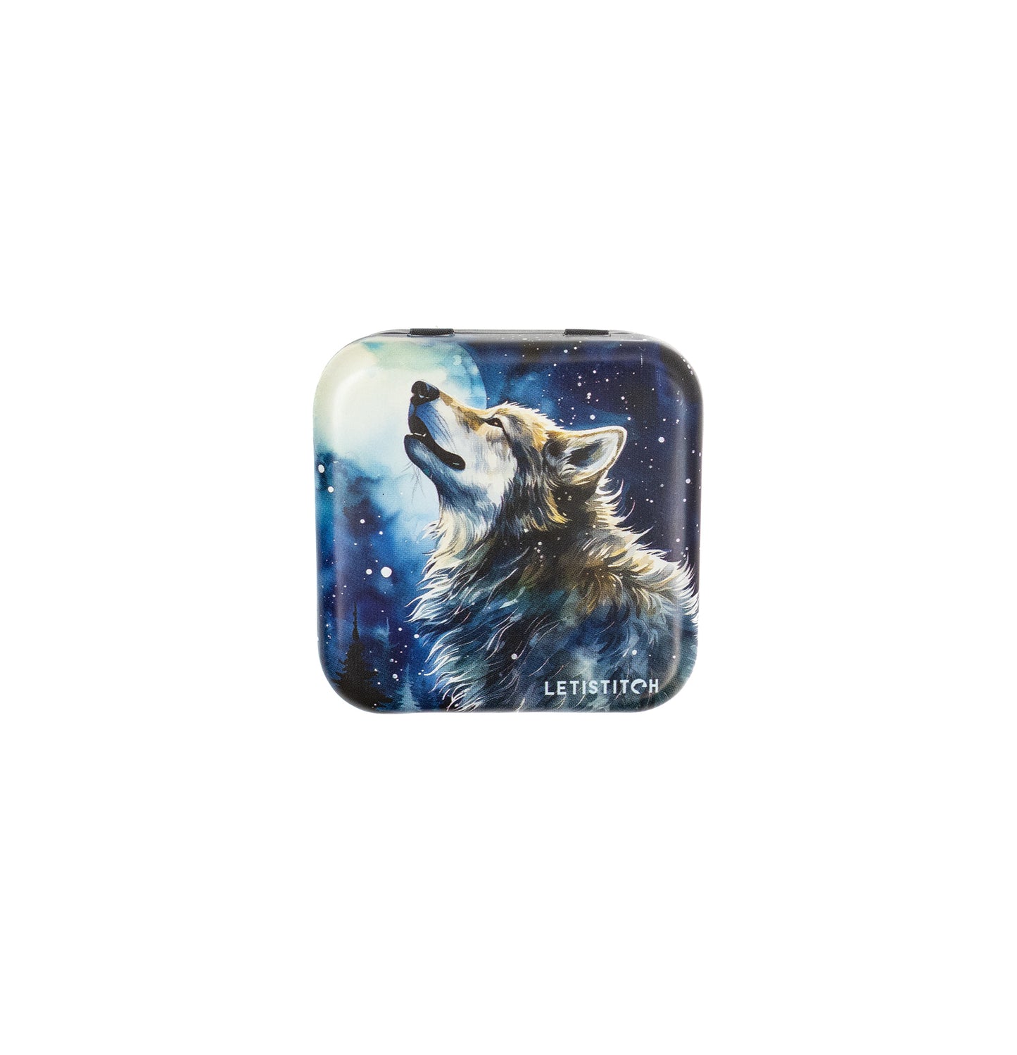 Tin Box for Needles – "Midnight Snowfall" SKU 25644