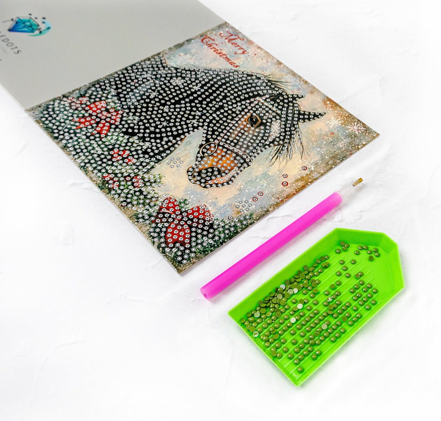 Jolly Little Friends – DIY Diamond Painting Christmas Card Kit (Kit of 6) 348-0923