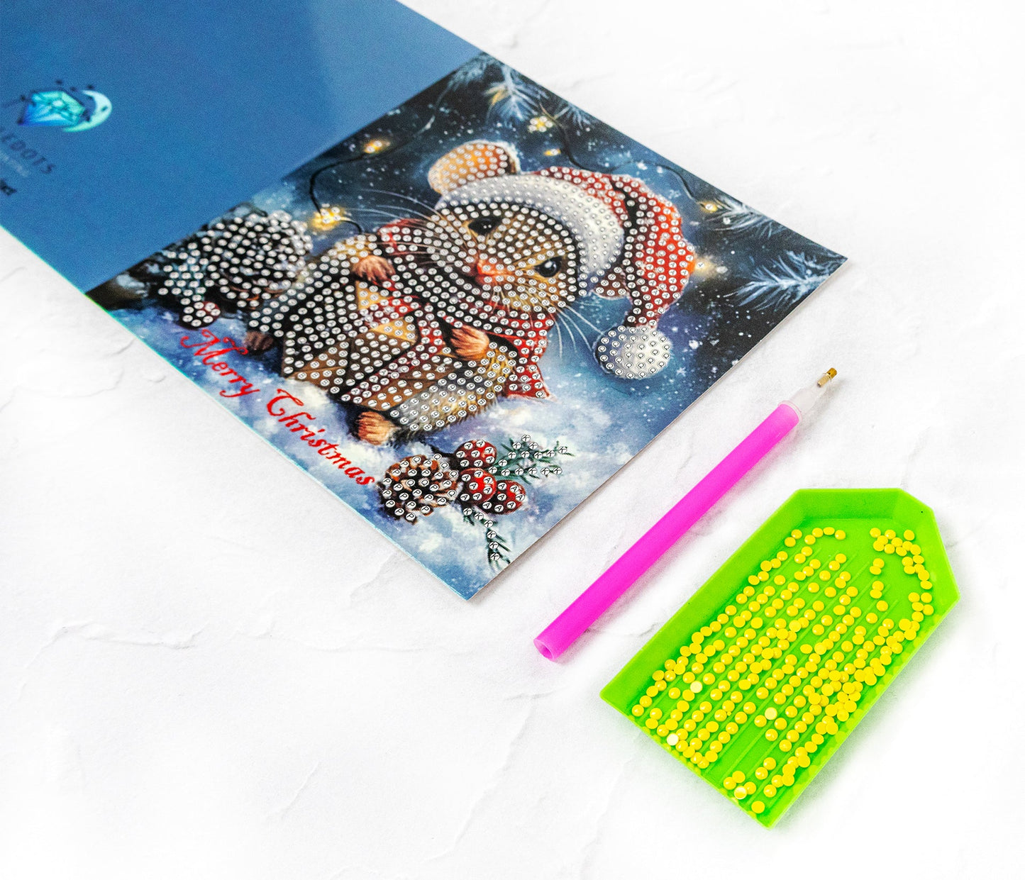 Jolly Little Friends – DIY Diamond Painting Christmas Card Kit (Kit of 6) 348-0923
