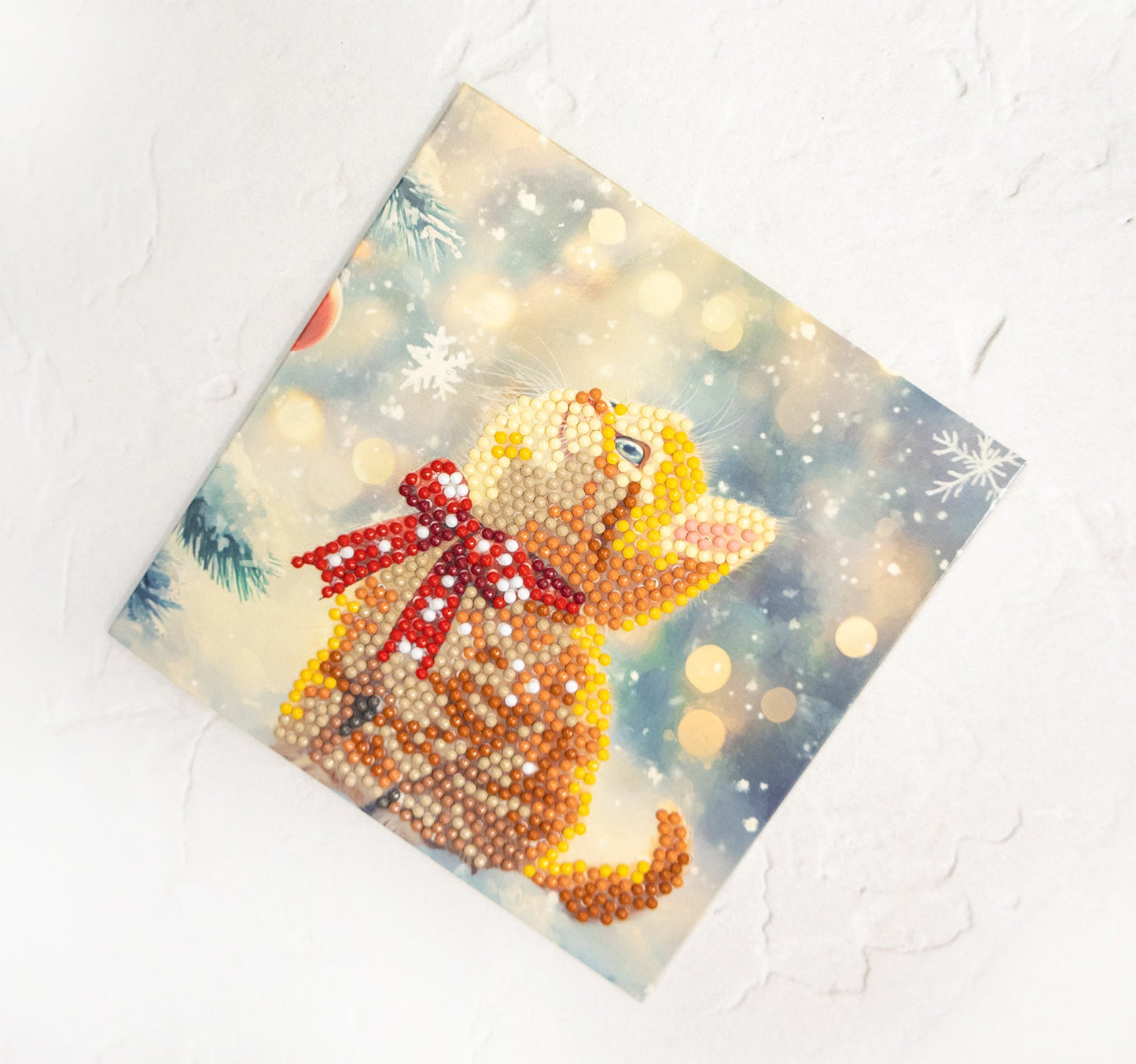 DIY Diamond Painting Card Kit – “Merry Meow” (480-787)