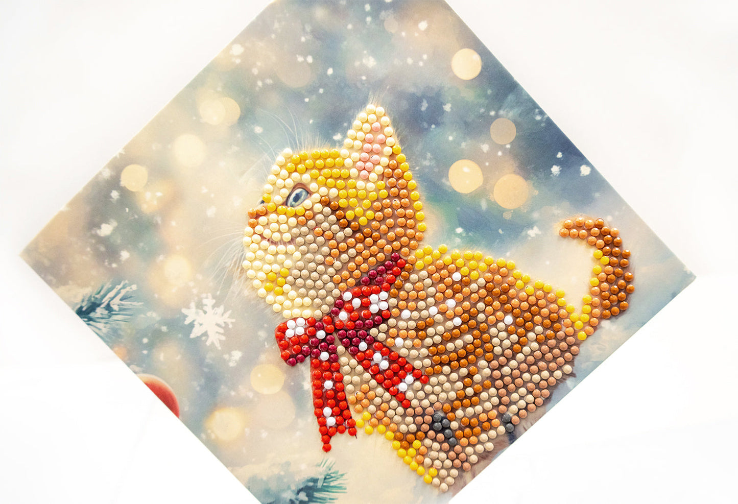 DIY Diamond Painting Card Kit – “Merry Meow” (480-787)