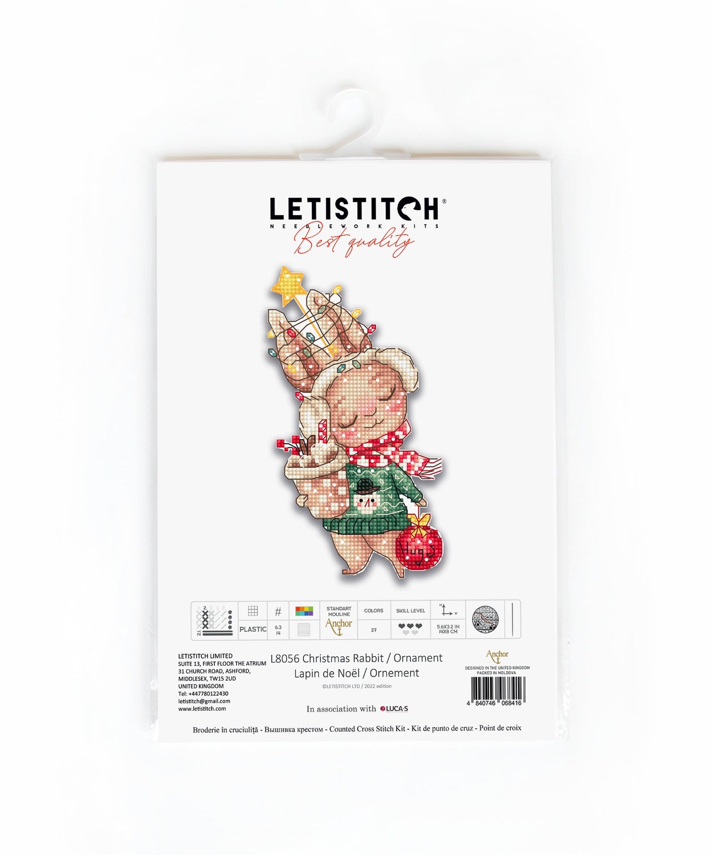 L8056 Christmas Rabbit / Ornament