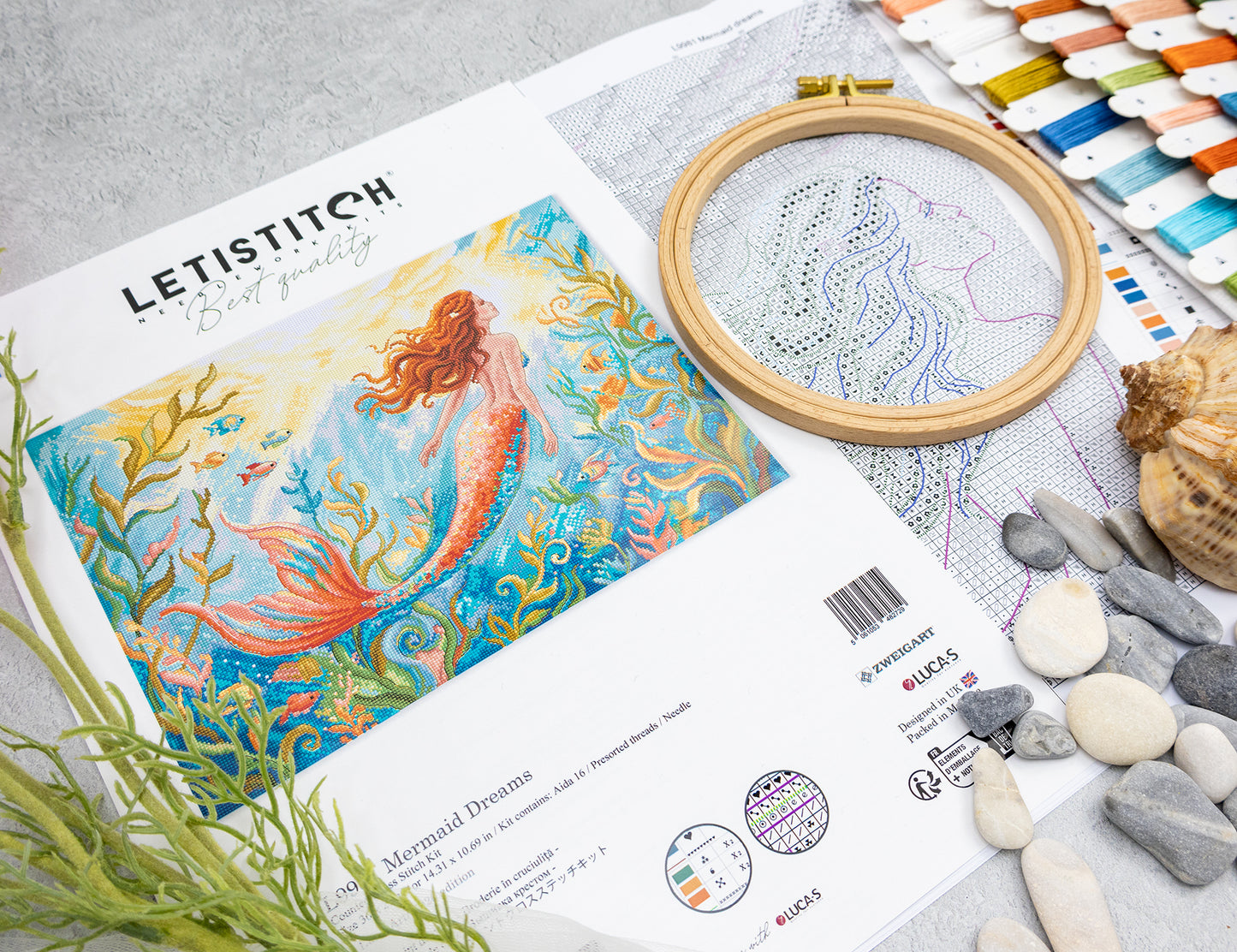 L9981 Mermaid Dreams Cross Stitch Kit