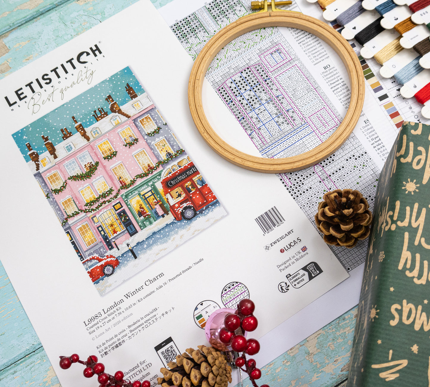 L9983 London Winter Charm Cross Stitch Kit