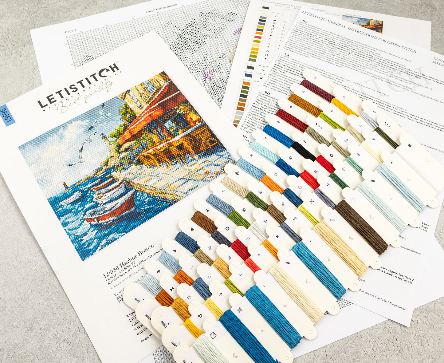 L9986 Harbor Breeze Cross Stitch Kit