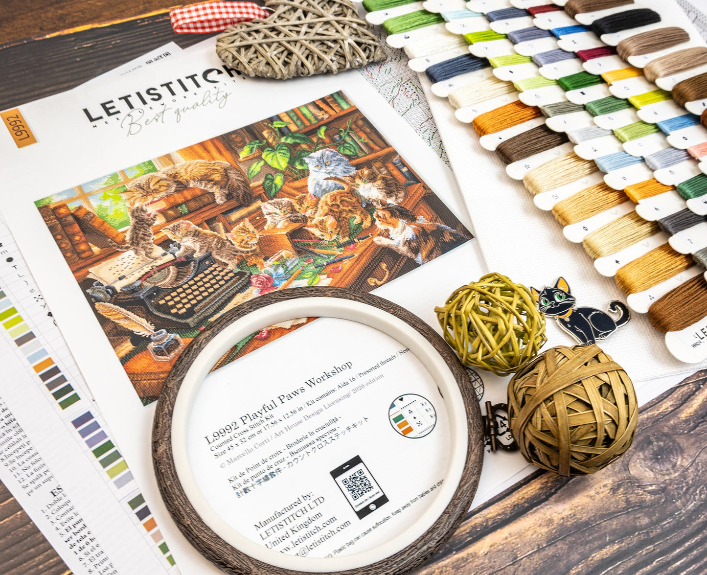 L9992 Playful Paws Workshop Cross Stitch Kit