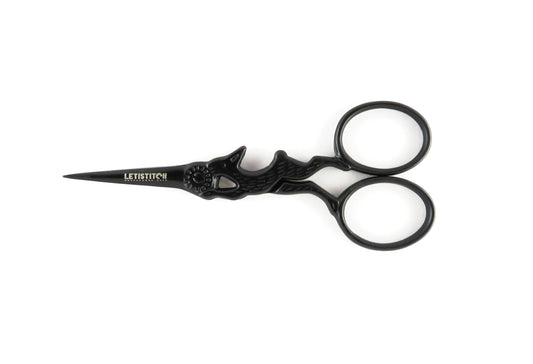 Letistitch Embroidery Scissors Rabbit "BLACK" 20035