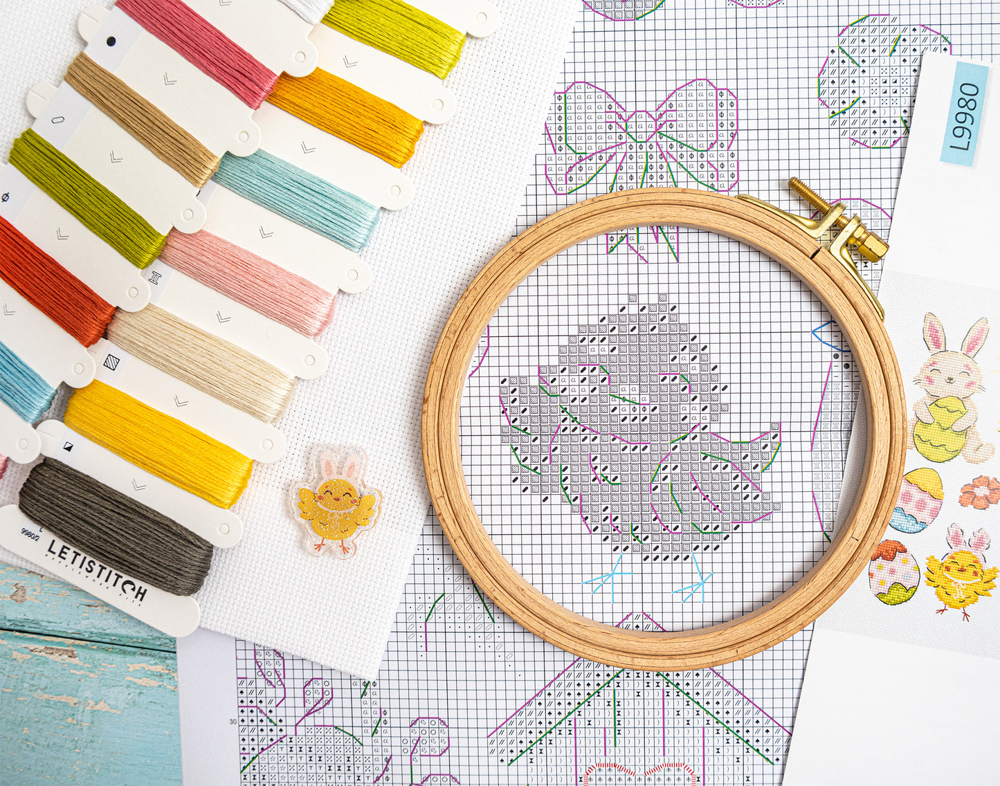 L9980 Easter Sampler Cross Stitch Kit