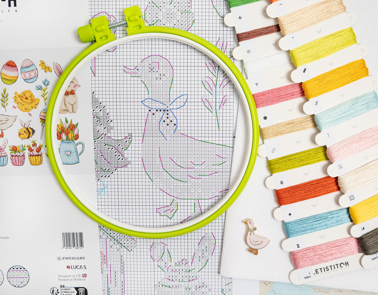 L9980 Easter Sampler Cross Stitch Kit