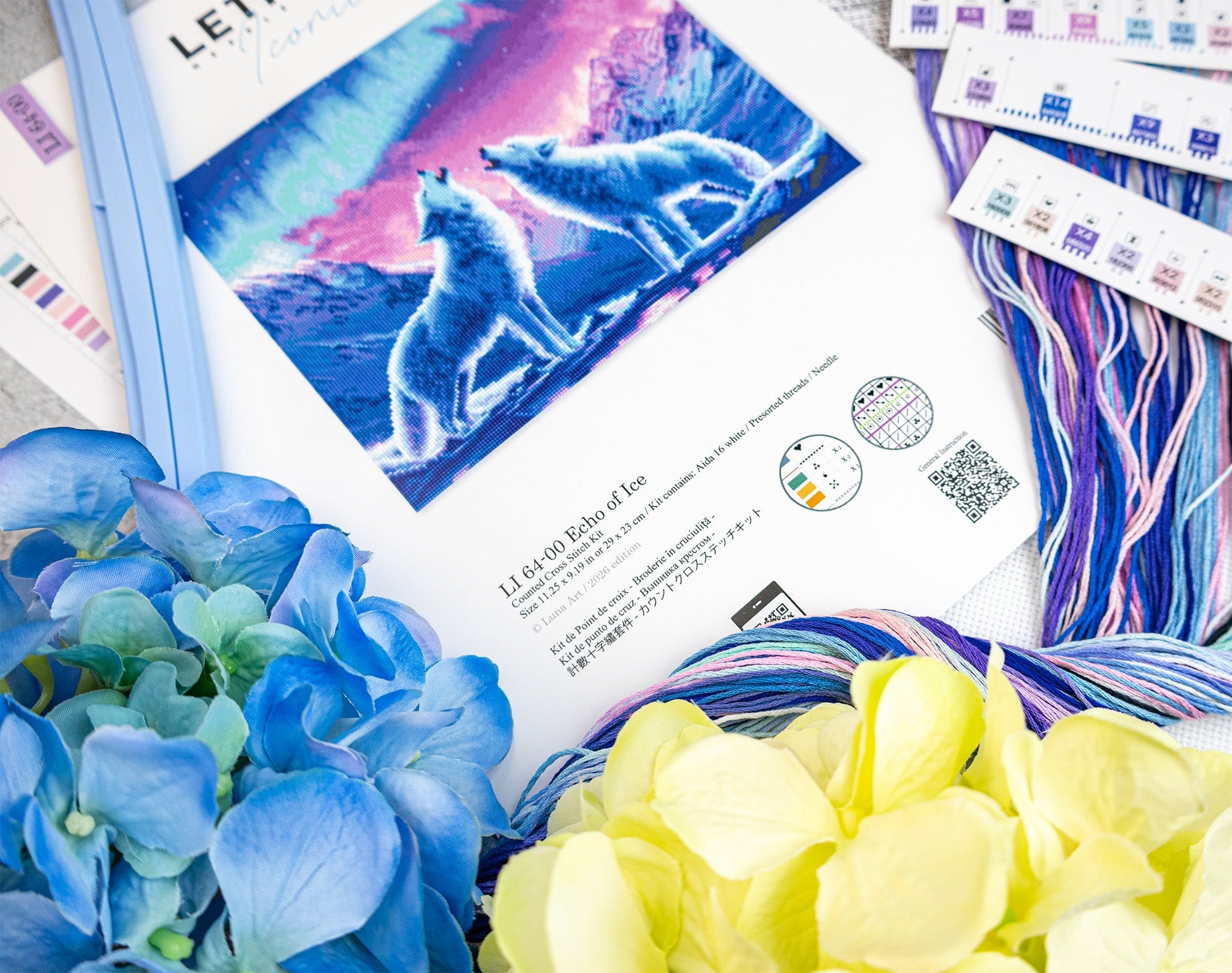 LI64-00  Echo of Ice Letistitch cross stitch kit